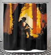Tune In to Elegance: Music-Themed Shower Curtain - Beyond T-shirts